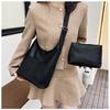 Stylish 2024 New Korean Fashion Pu Bucket Bag Chic Simple Crossbody Handbag