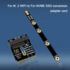 M.2 A&E to NVME SSD Expansion Card Supports 2230/2242/2260/2280 Computer Motherboard M2 Key A-E to NVME SSD PCIe 4.0 Extension Adapter PCB Board