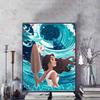 Disney Diamond Painting 5D DIY Moana 2 Fan Art Illustration Art Mosaic Embroidery Decoration Cross Stitch Gift