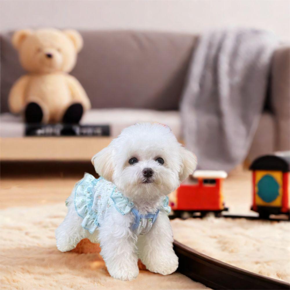 Soft Dog Cool Dress Cute Dog Cooler Clothes Pet Clothes Puppy Skirt  Spring/Summer