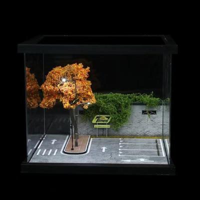 1:64 Model Car Parking Scene Scenery DIY Collection Realistic Accessories Street Backdrop