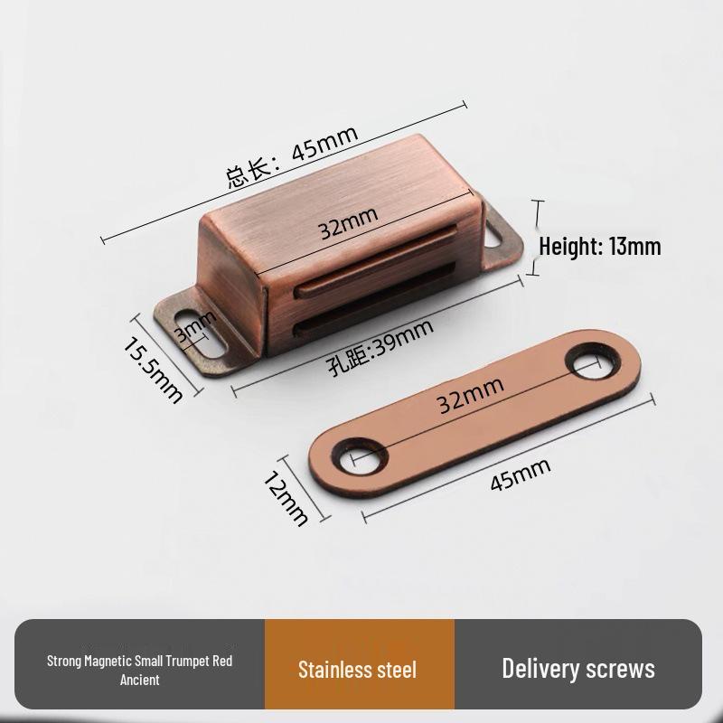 Modern Stainless Steel Magnetic Door Catch - Ball Latch Closure for Cabinet Accessories