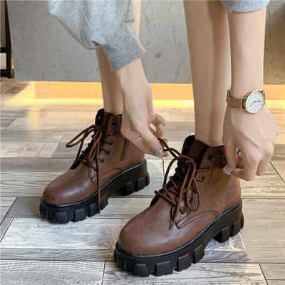 Fashion New Arrivals Soft Leather Ankle Boots Women Comfortable Mid Heels Boots For Ladies Spring Autumn Women Shoes Size