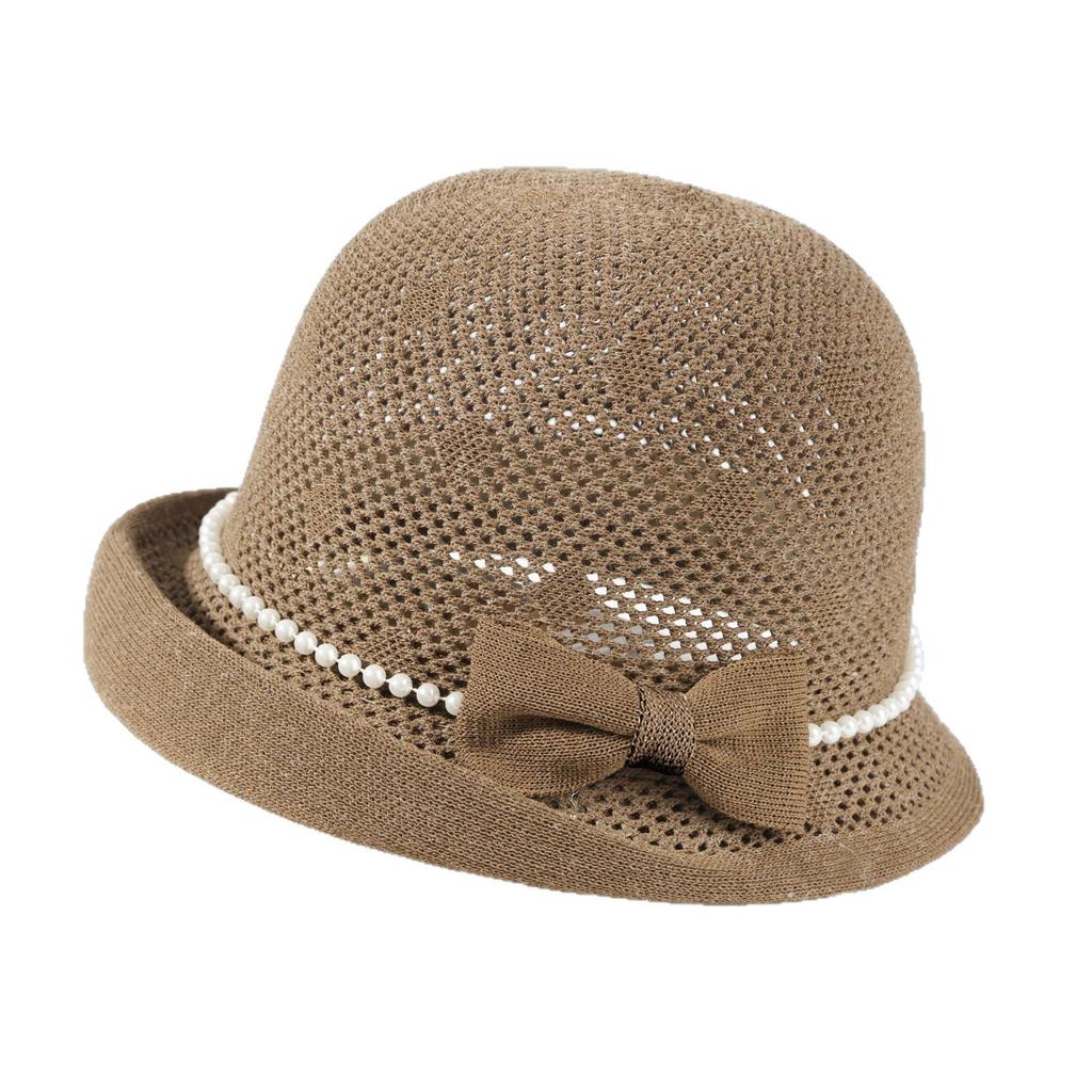 2026 new hat women's spring and summer fashion foreign style thin face small visor sun protection bucket hat women hollow