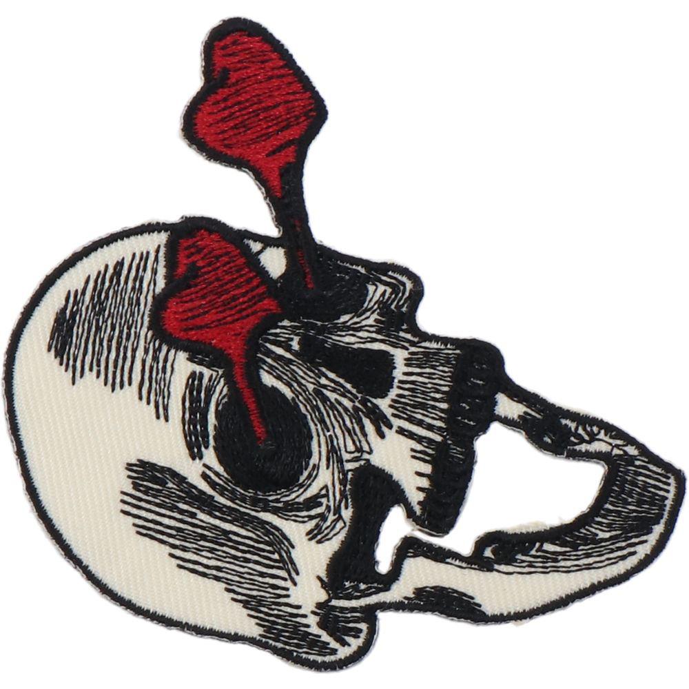 

2 шт. нить для вышивания «Счастливый череп», вышитая нашивка для курток