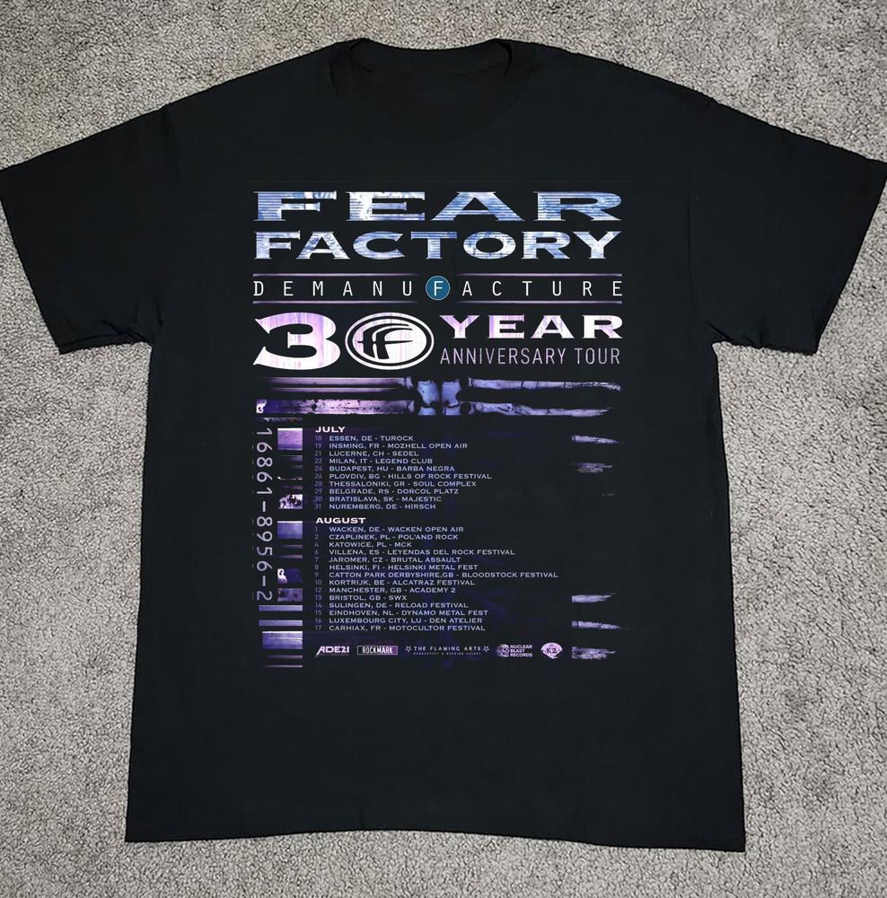 

Fear Factory 2025 tour dates All Size S-5Xl OM1988 Unisex T-Shirt XL