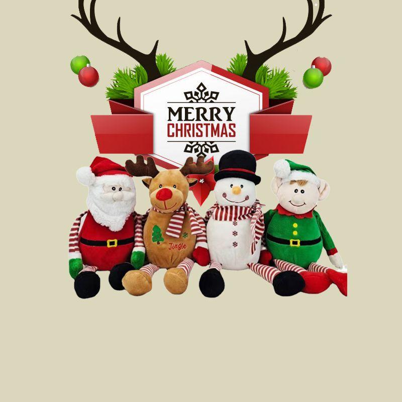 Premium Plush Stuffed Santa Doll For Festive Home Decorations