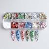 Stars Snowflakes Nail Paillettes Christmas Nail Sequins Glitter Nail Flakes 3D Nail Stickers