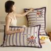 4-Layer Cotton Gauze Pillowcase Set Adults With Snap Soft Breathable Bedding Cover