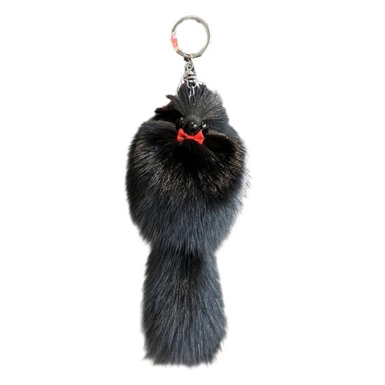 Keychain Pendant Fox Plush Doll Charm Soft Stuffed Key Holder Portable Key Organizer Backpack Bag Accessory