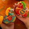 Embroidery Handmade DIY Material Wrapped In Horse Style Fabric Doll, Chinese Style Auspicious Beast Sachet Pendant, Self Embroid