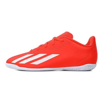 X Crazyfast Club Rutschfest Verschleißfest Niedrig geschnitten Kinder Fußballschuhe Orange Rot Kinder Sneaker IF0709