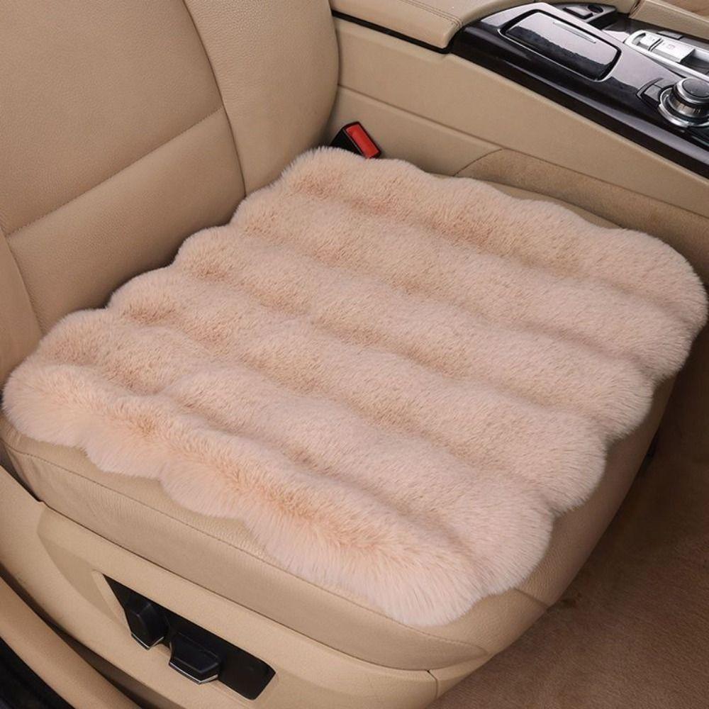 Warm Plush Car Seat Cushion Ultra-Soft Vehicle Dressed Decoration  Auto Accessories