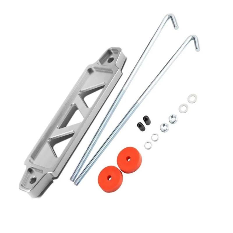 Aluminum Battery Hold Down Set Car Battery Tie Down Fasten Bracket Holder Battery Mount Bracket Automotive Accessories