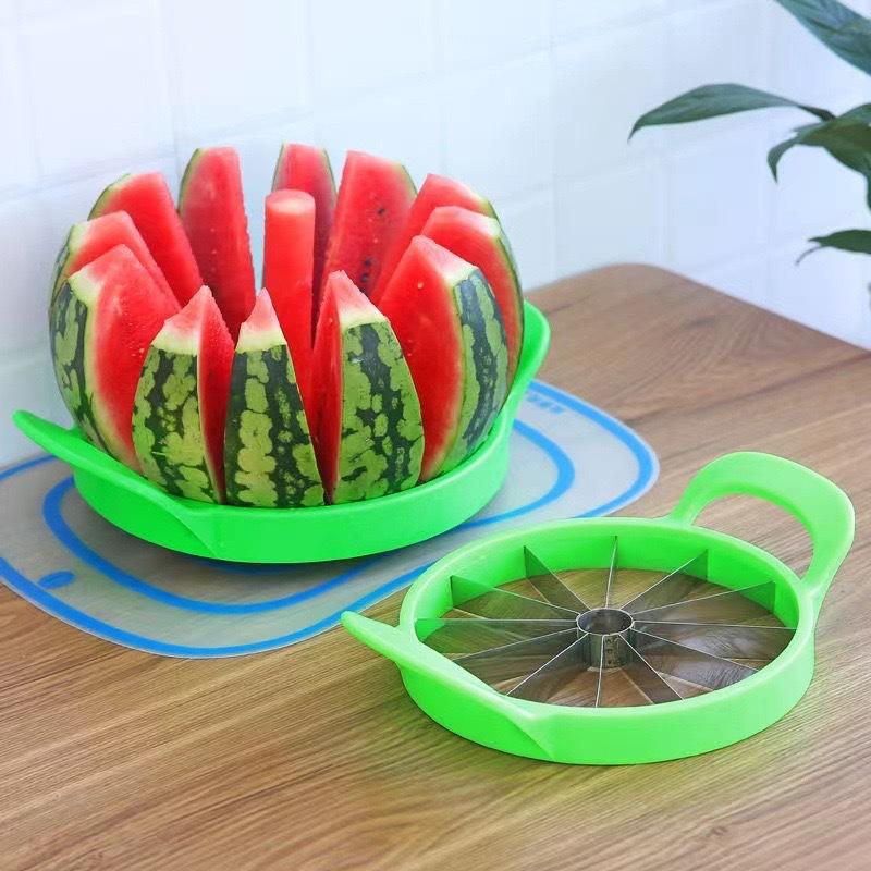 Stainless Steel Watermelon Slicer Fruit Divider 2 In 1 Portable Watermelon Dicer Fruit Pulp Digger Double Ended Fruit Fork