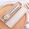 Reusable Travel Utensils Set with Case Portable Chopstick Fork Spoon Tableware Eco Friendly Cutlery Picnic Camping Utensils