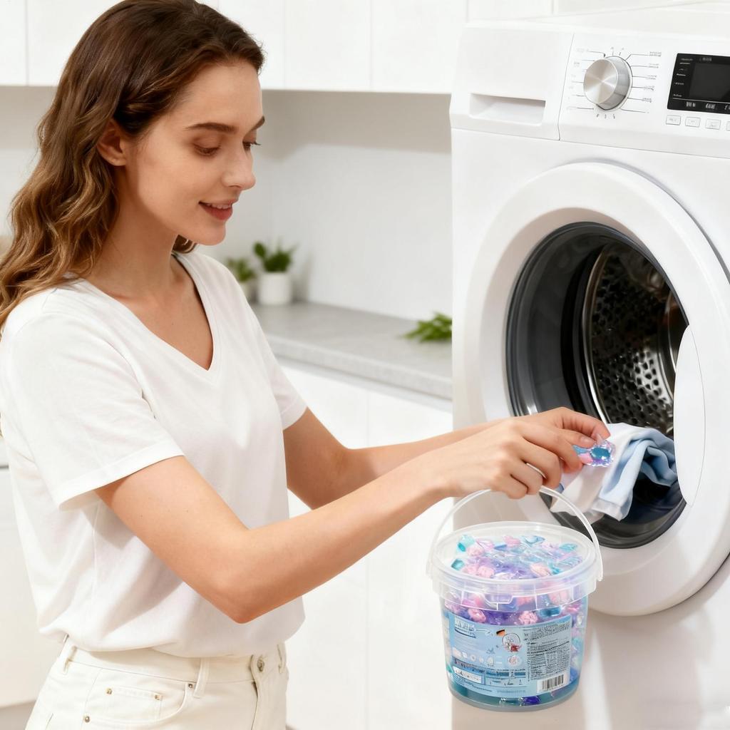 40 Tablets Laundry Detergent Pods Deep Cleaning Beads Laundry Pods for Home Bathroom Hotel Dorm Jeans Sheets T-Shirt Washing