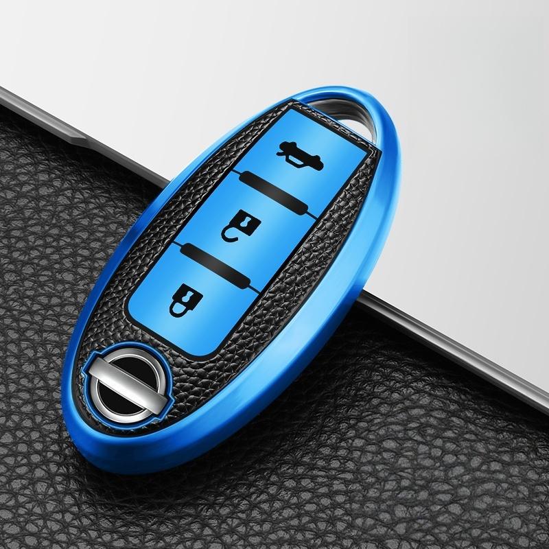 3/4 Button Leather TPU Car Key Case Cover Shell for Qashqai X-Trail T32 T31 Juke J10 J11 Kicks Tiida Pathfinder Note for Infiniti