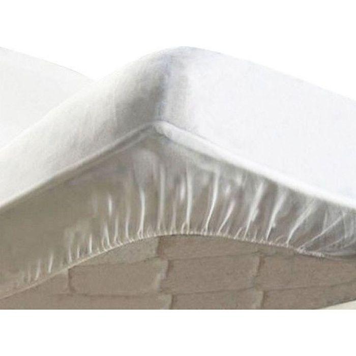 Protège-matelas - 100% Coton - 160x200 - Molletonné - Bonnet Élastiqué - 200 gr/m²