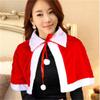 Mantello di Natale Peluche Poliestere Costume di Babbo Natale Semplici Poncho da Donna Autunno Inverno