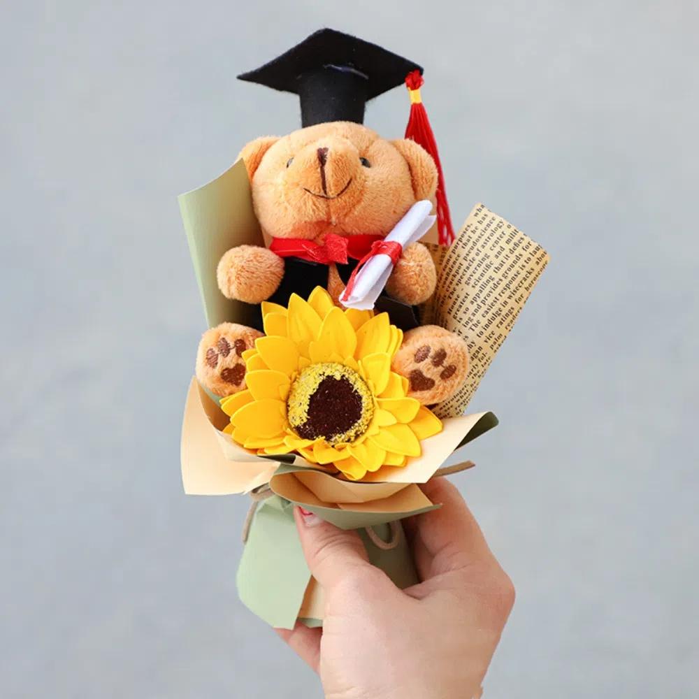 

Букет Украшение Медведь Букет Плюшевая Игрушка Мультяшный Милый Медведь Шикарный Животный Букет День Святого Валентина зелёный