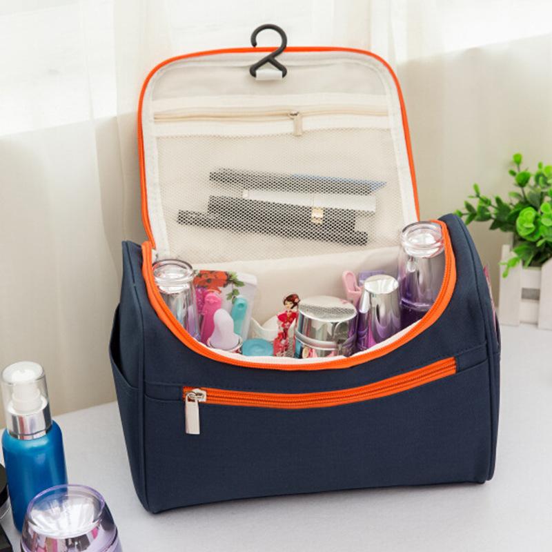 Large Capacity Travel Cosmetic Bag Women Waterproof Makeup Organizer Portable Toiletry Bag with Hook Multi Layer Storage