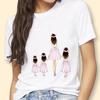 Mothers Day Theme Cute Cartoon Trend ShortSleeved Womens TShirt Polyester Fabric Simple AGeneration Style
