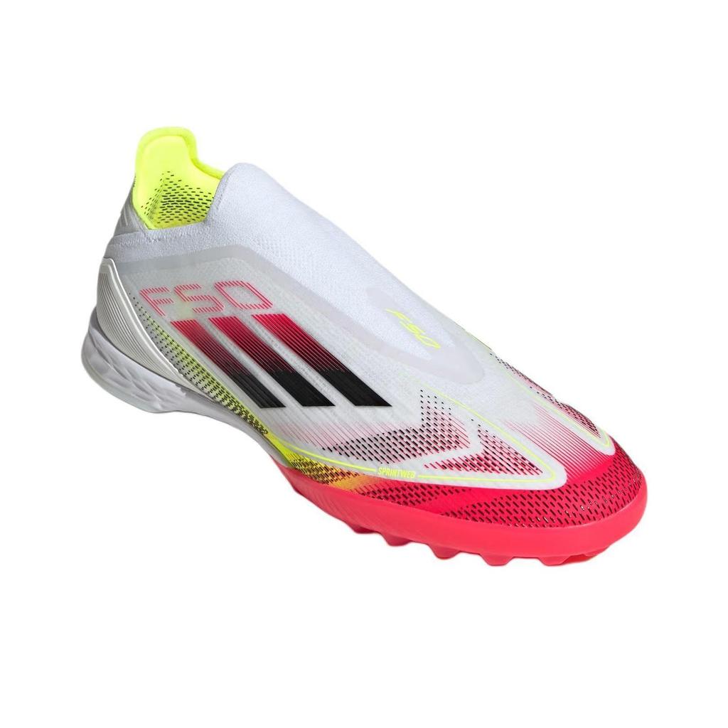 adidas F50 Pro Comfortable TF (Rubber Studs) PU Non-Slip Durable Soccer Shoes Unisex Soccer Shoes White Red JP7204