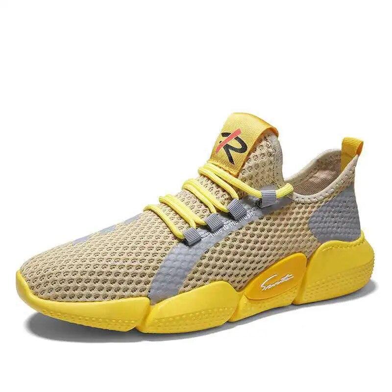 Casual Sneakers Men's Shoes Breathable Running Shoes Korean Fashi Trend Mesh Surface Shoes