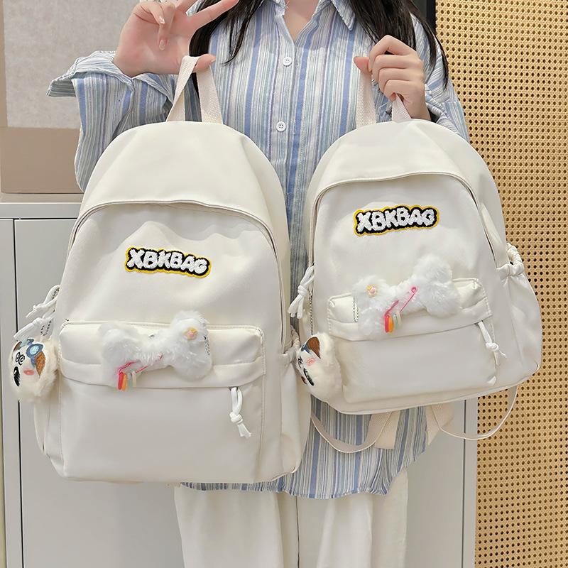 Однотонный рюкзак школьная сумка кампус рюкзак Small зелёный — фото 5