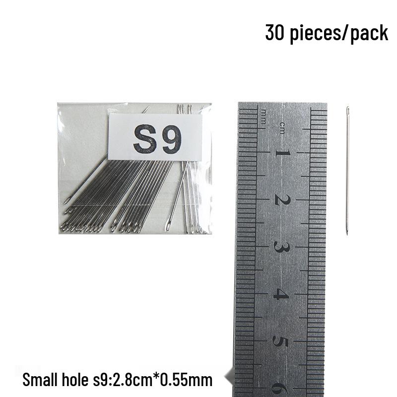 Steel Sewing Needles: Large & Small Eye, Long Needles for Quilts, Clothes, Cross Stitch, Embroidery