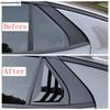 For GAC Trumpchi Empow  - 2025 Black Exterior Accessories Rear Window Blinds Side Louvers Vent Shutters Panel Cover Trim