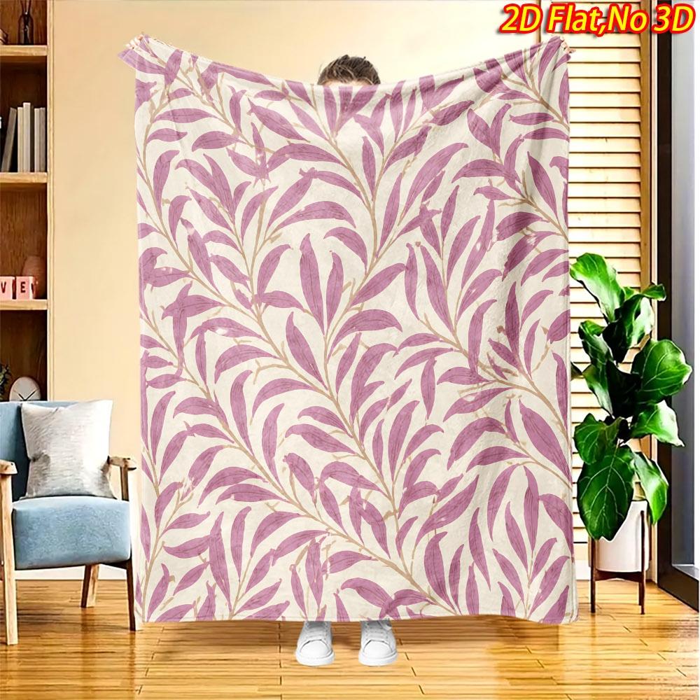 Throw Blanket Charming Botanical Design Cozy Throw Great Gift For Nature Lovers And Minimalist Interior Decor Enthusiasts
