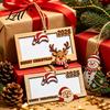 Birthday Cash Holder Gift Wooden Money Holder Personalized Wallet with Santa Decorative Wood Hanging Ornament Design Creative Christmas Tree