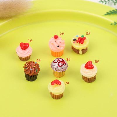 3D Paper Cupcake DIY Simulation Food Toy: Decorative Accessories for Phone Cases, Pendants, Hair Clips, and Resin Ornaments