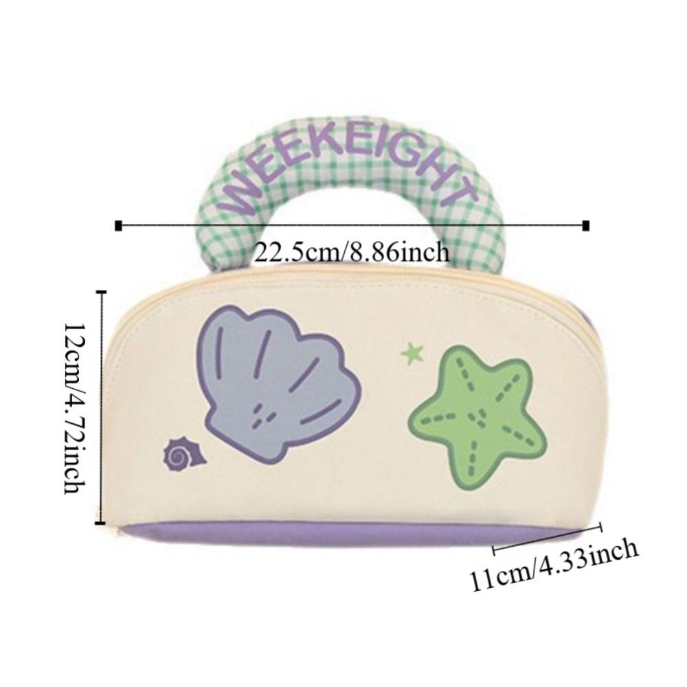 Dopamine Color Cute Makeup Bag Kawaii Toiletry Bag Storage Bag Handheld Cosmetic Case  Girls