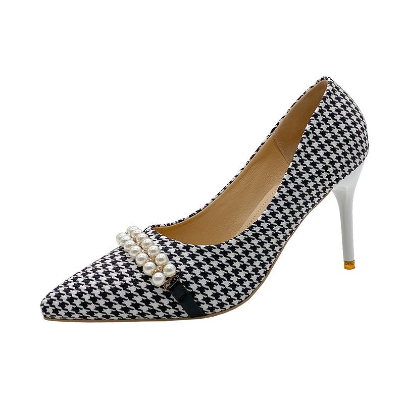 New Shallow Pointed Single Shoes Women's Fashion High Heels Women's Fine Heels Fashion Versatile High Heels