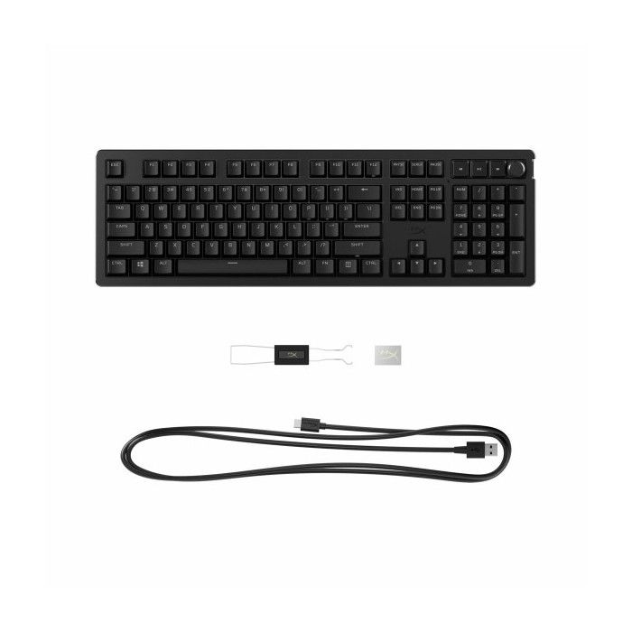 Clavier gaming mécanique - hyperx - alloy rise - hot swap - éclairage intelligent - commandes multimédias