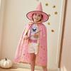 Mantello da Mago a Stelle per Bambini con Cappello per Ragazzi e Ragazze, Costume da Strega per Halloween, Accessorio per Giochi di Ruolo, Outfit per Feste Cosplay, Elegante