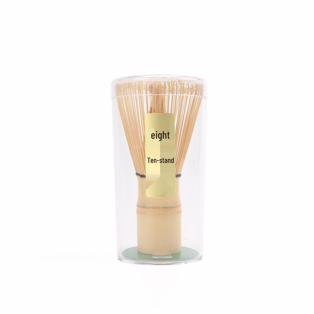 Sample Song Dynasty Matcha Ceremony Tool Set: Hundred-Pronged Bamboo Whisk, Chasen Stand, Tea Scoop, Stirring Brush