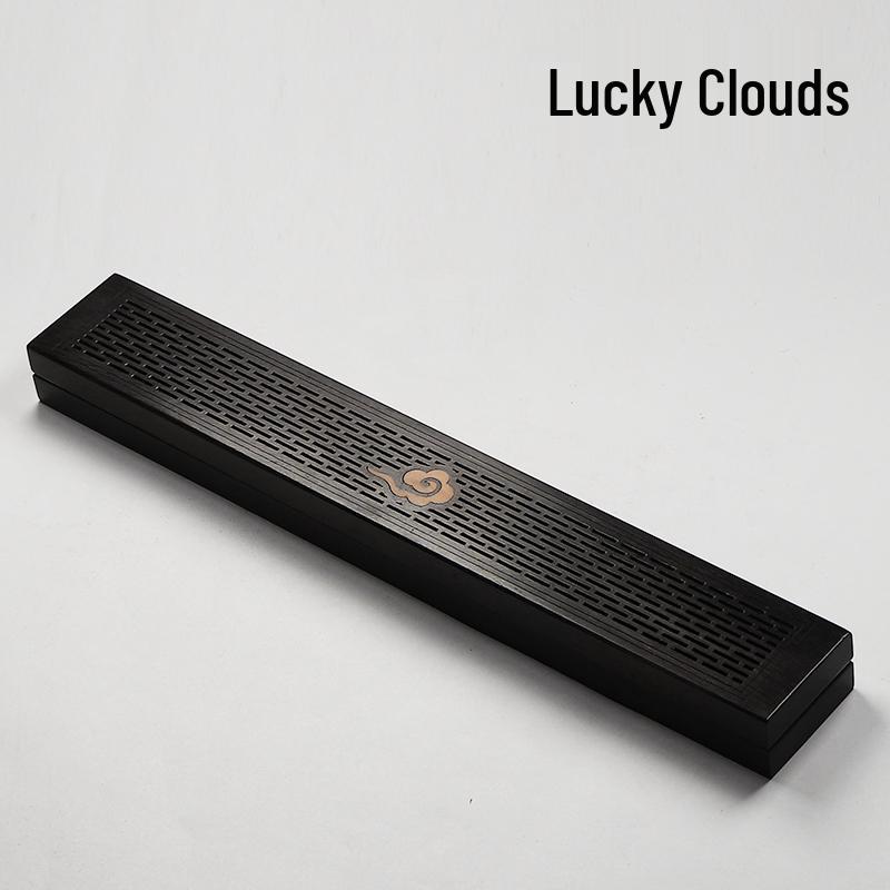 Purple Ebony & Sandalwood Incense Holder - Wooden Agarbatti Stand for Indoor Use.