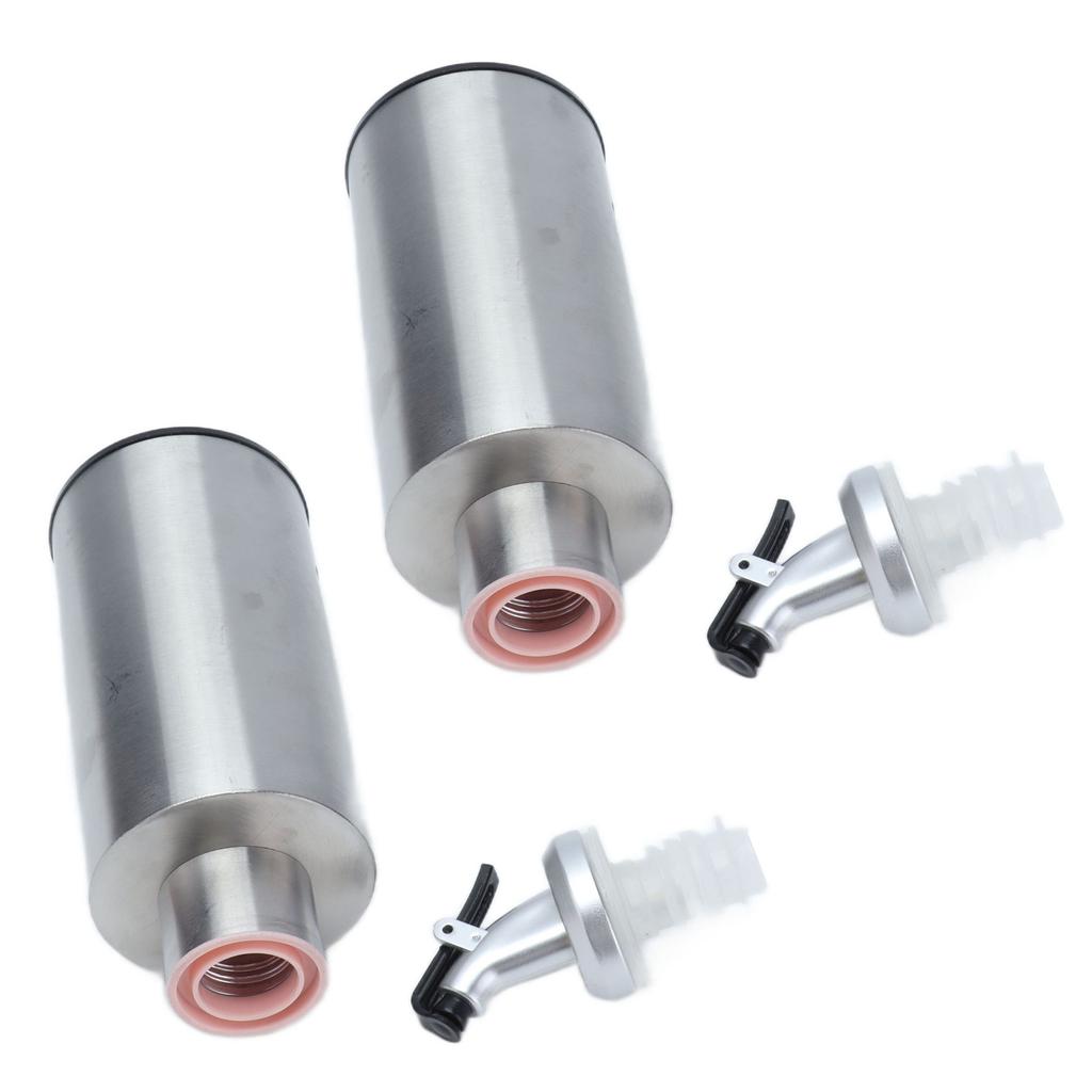 Oil Dispenser Bottle Stainless Steel Easy Refill and Cleaning Modern Olive Oil Dispenser for Vinegar Sauce190ML