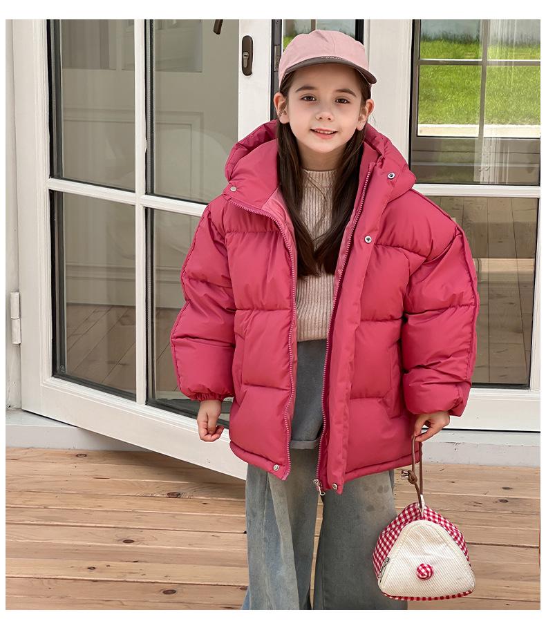 2025 Winter Kids' Thick Cotton-Padded Jacket for Boys and Girls – Cozy Bread Coat for Middle and Big Children