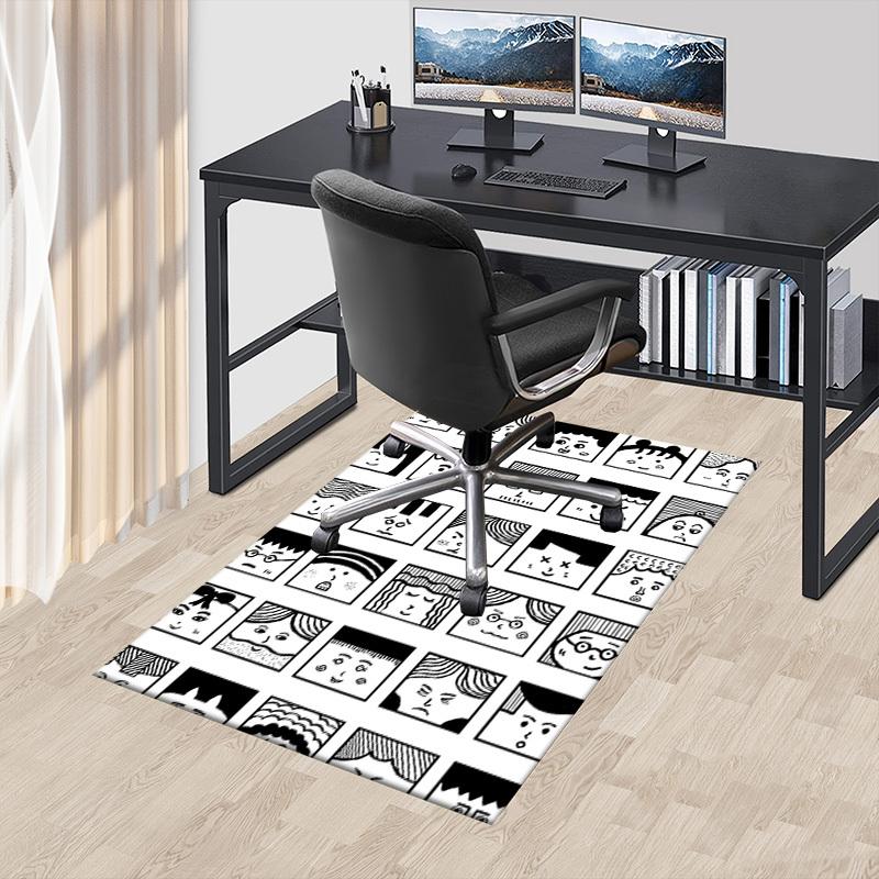 1PC Facial Expressions Extra Large Non Slip Floor carpet, Office, family, bedroom Large Area Rug Indoor Rugs, Vibrant Colors