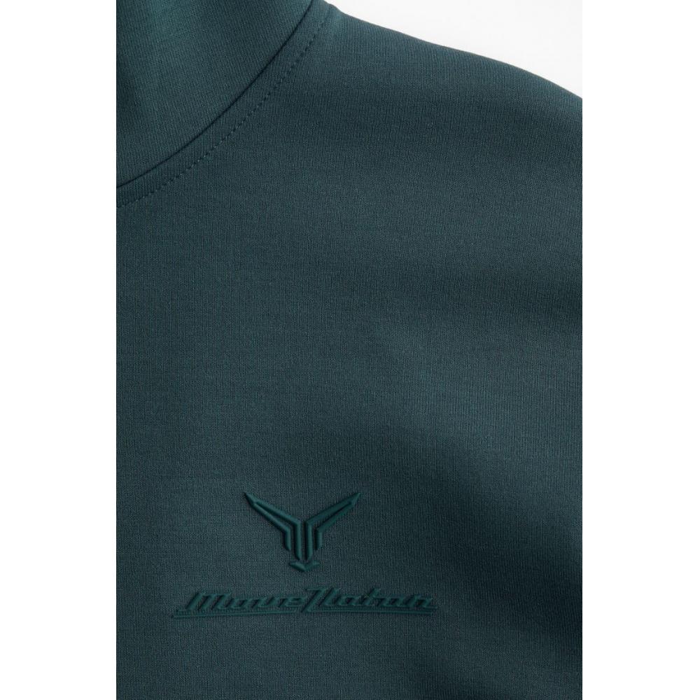 H M Sports Hoodie Loose Fit dryMove Dark Turquoise