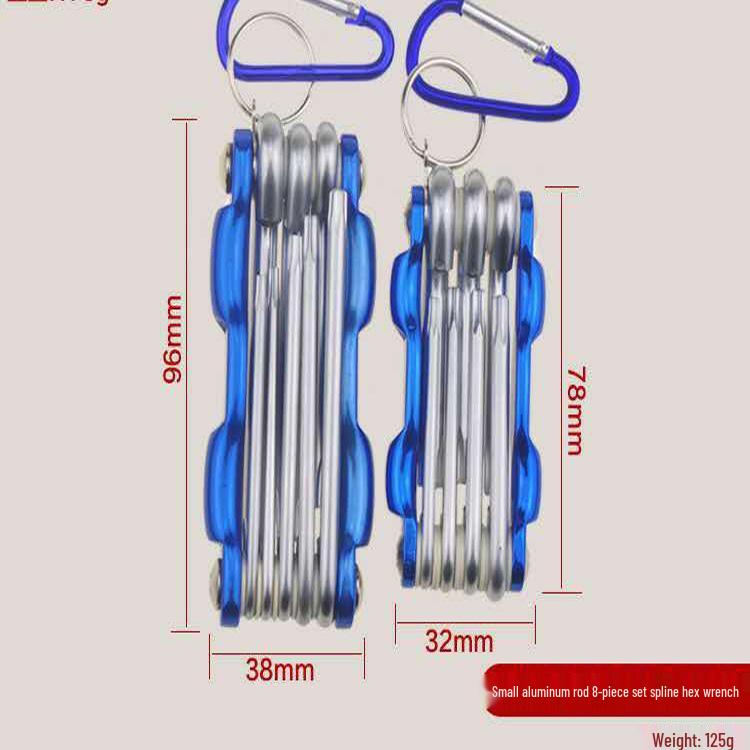 Folding Metric Torx Hex Key and Screwdriver Tool Set