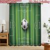 Imprimare plată 2D 2 buc Perdea Petrecere Perdea Minge de Fotbal pe Teren Draperii din Poliester Imprimare Digitală Decor Festiv pentru Perete pentru Interior