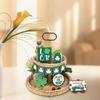 Patricks Day Decorations,Patricks Tiered Tray Decor,Irish Wood Signs,Rustics Shamrocks Items,Patrick’s Day Decor Set