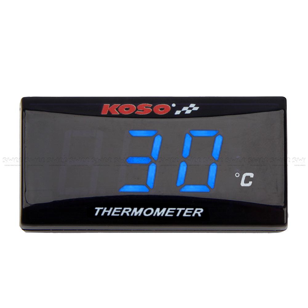 KOSO Motorcycle Water Temperature Gauge for Jinzhan BWS Thunder and Nmax155 - Thin Profile, Modified Design