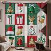 Gingerbread Man 3D Christmas Blackout Curtains - High-Precision Polyester Sun Protection